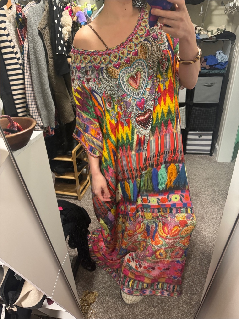 Camilla Multicolor Embellished Bohemian Maxi Dress